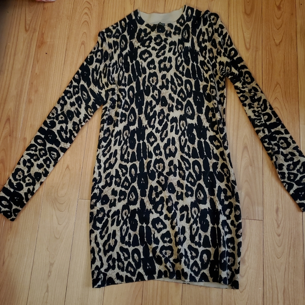 Size Medium INC leopard print dress. No tears or issues.